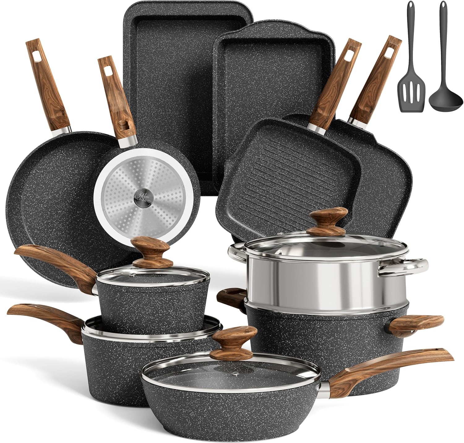 Non Stick Granite Cookware Set by MAISON ARTS for Every Kitchen