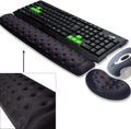 Memory Foam Mouse & Keyboard Wrist Rest Support Pad Set - Ergonomic