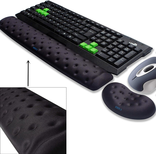 BRILA Memory Foam Wrist Rest Set - Pain Relief