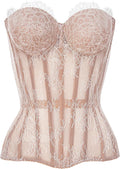 Perfect Corset NYC OVERBUST Mesh Corset Top - Sculpting Lace Up Corset
