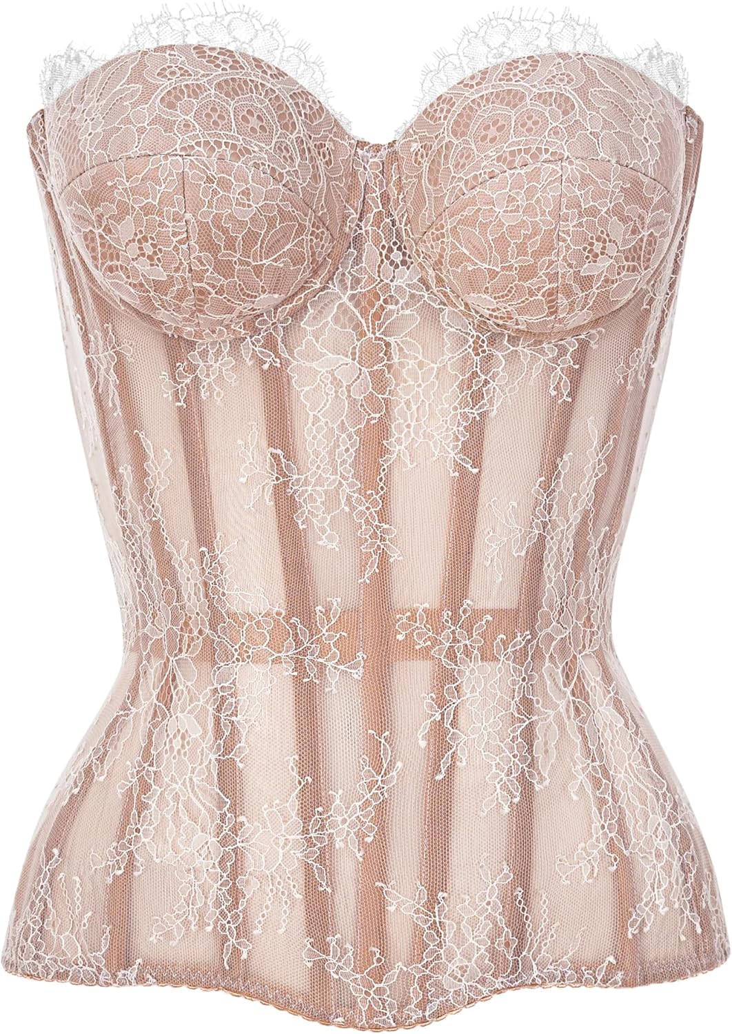 Perfect Corset NYC Overbust Mesh Corset Top with Steel Boning