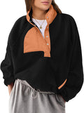 Warm Fuzzy Sherpa Pullover Sweatshirt for Women's Casual Comfort