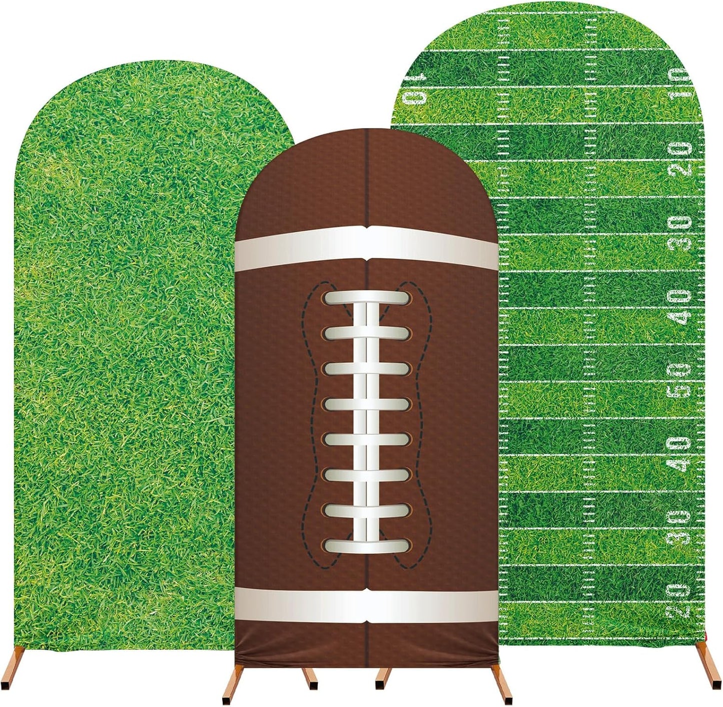Sport Arch Backdrop Cover Set of 3 for Football Theme Events