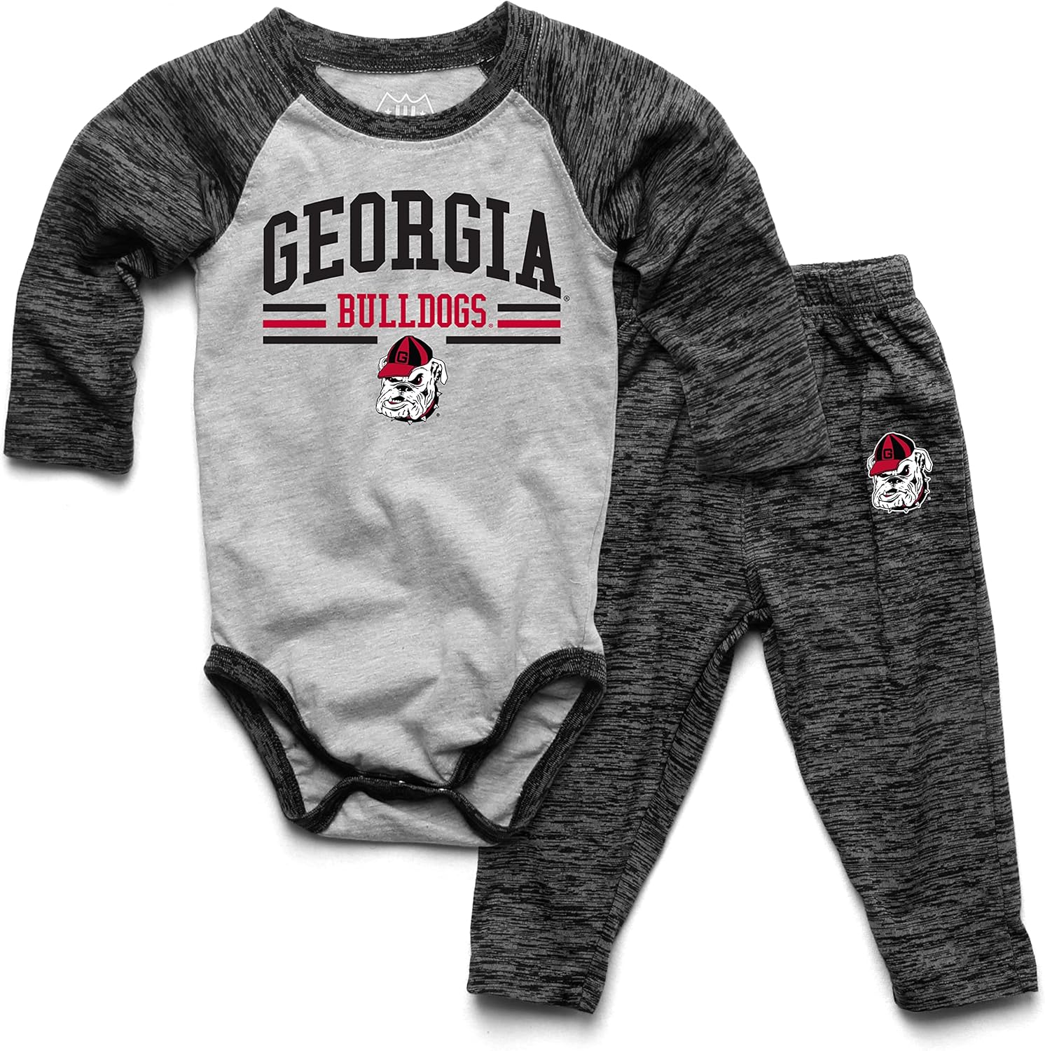 Wes and Willy Baby College Sports Fan Long Sleeve Set for Kids