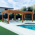 Backyard Discovery Beaumont 24ft x 12ft Cedar Pergola - Wind Resistant