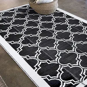 SAND MINE Reversible Mats for Outdoor and Indoor Use, 5ft x 8ft