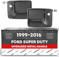 T1A Exterior Front Door Handle Replacement - Textured Black Metal