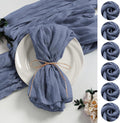 Gauze Cheesecloth Napkins 60 Pack 20x20 in Dusty Blue - Soft Boho