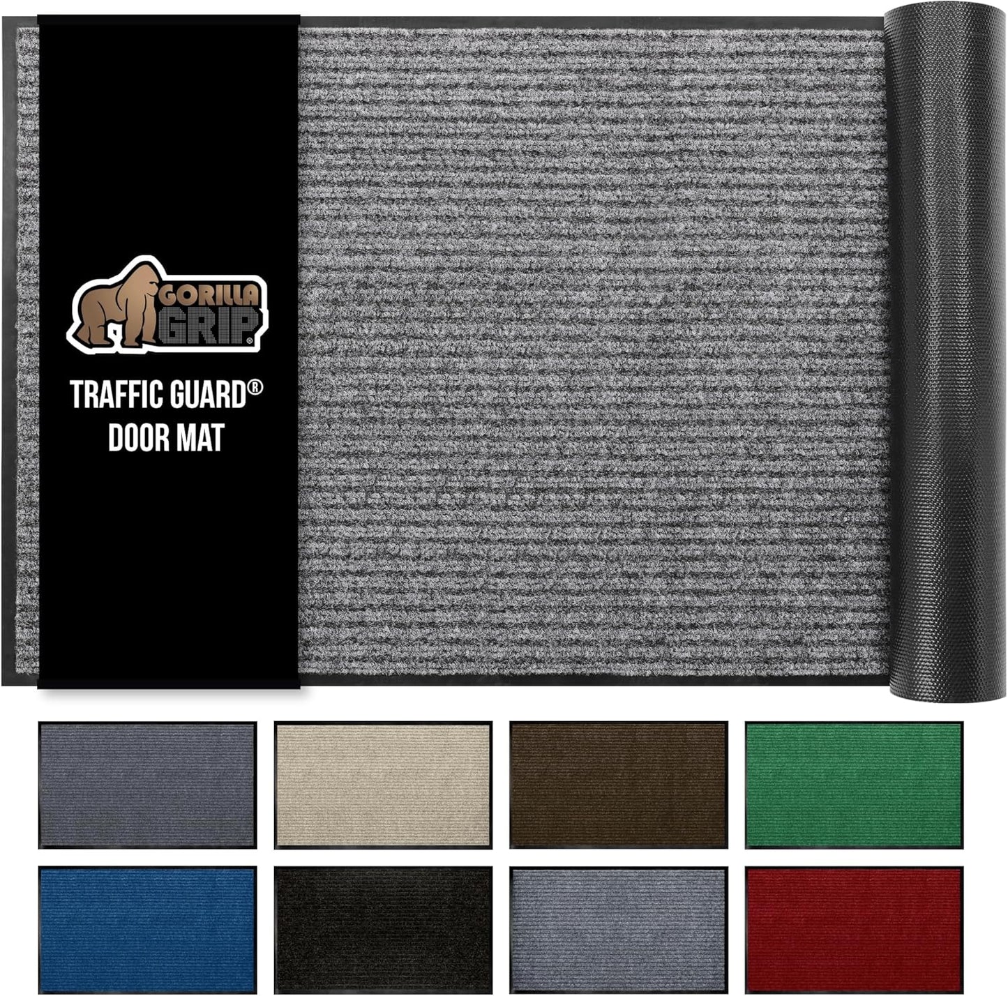 GORILLA GRIP Traffic Guard Door Mat for High Traffic Areas