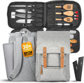 Chef Knife Bag Vintage Backpack - 30+ Pockets for Knives & Tools