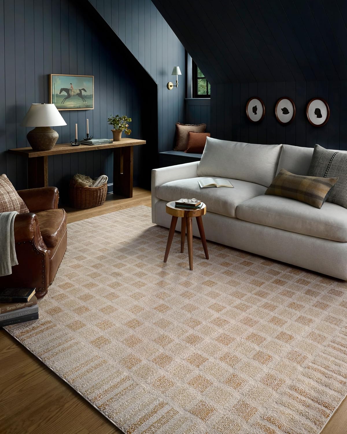 Geometric Area Rug for Living Room and Bedroom - Calvin Collection