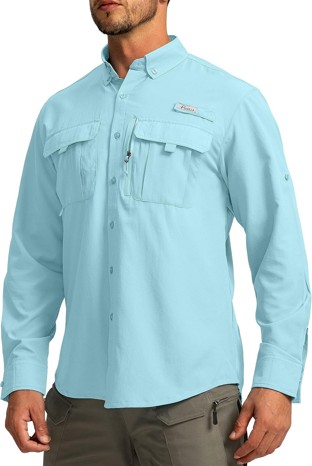 Men's Sun Protection Fishing Shirts with UPF50+ for Outdoor Fun