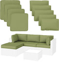 9 Pack Patio Cushion Covers Replacement Waterproof Slipcovers - Light