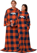FOCO NFL Oversized Wearable Throw Blanket - Team Logo Comfort