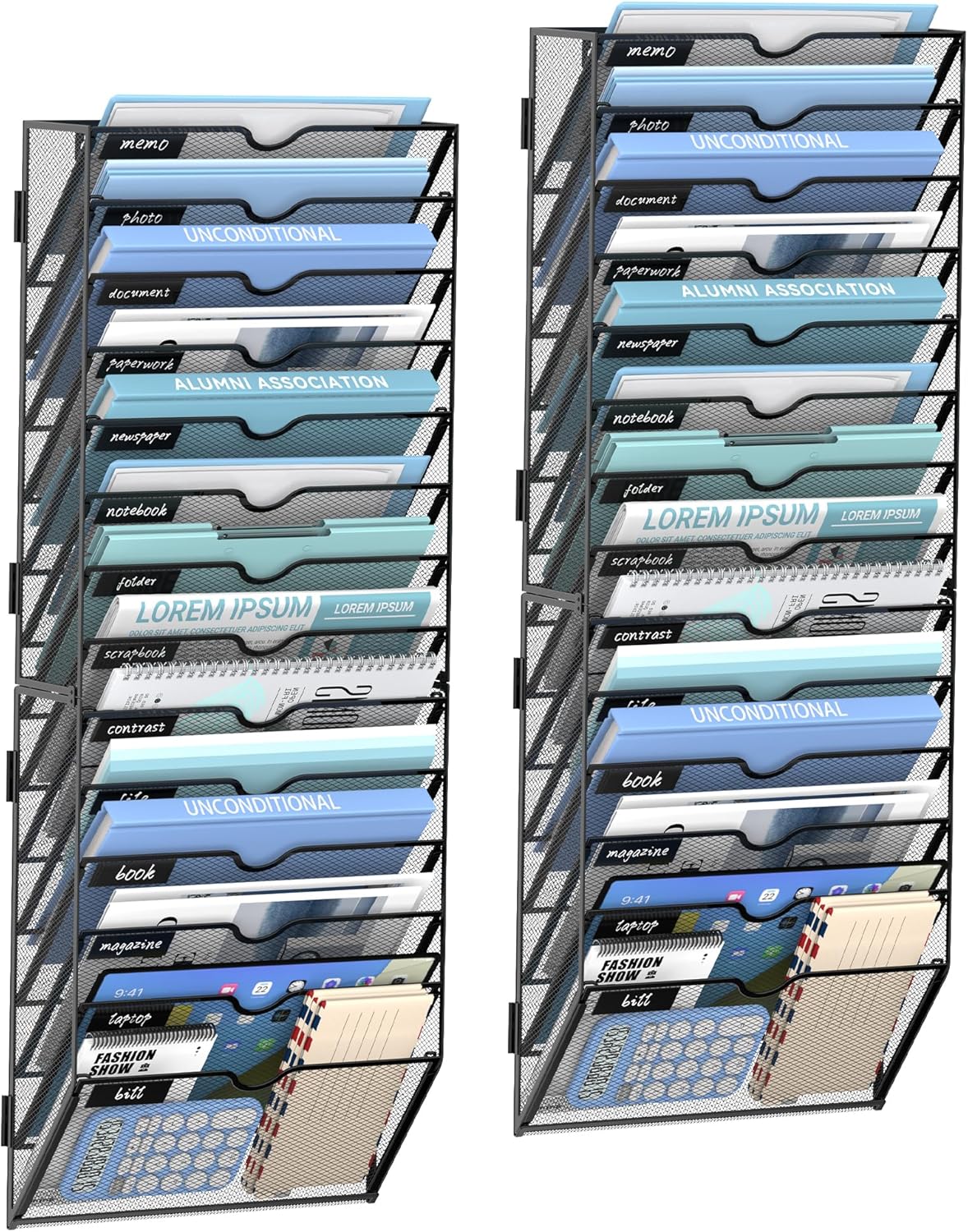 14 Tier Wall Hanging File Organizer for Home and Office Use