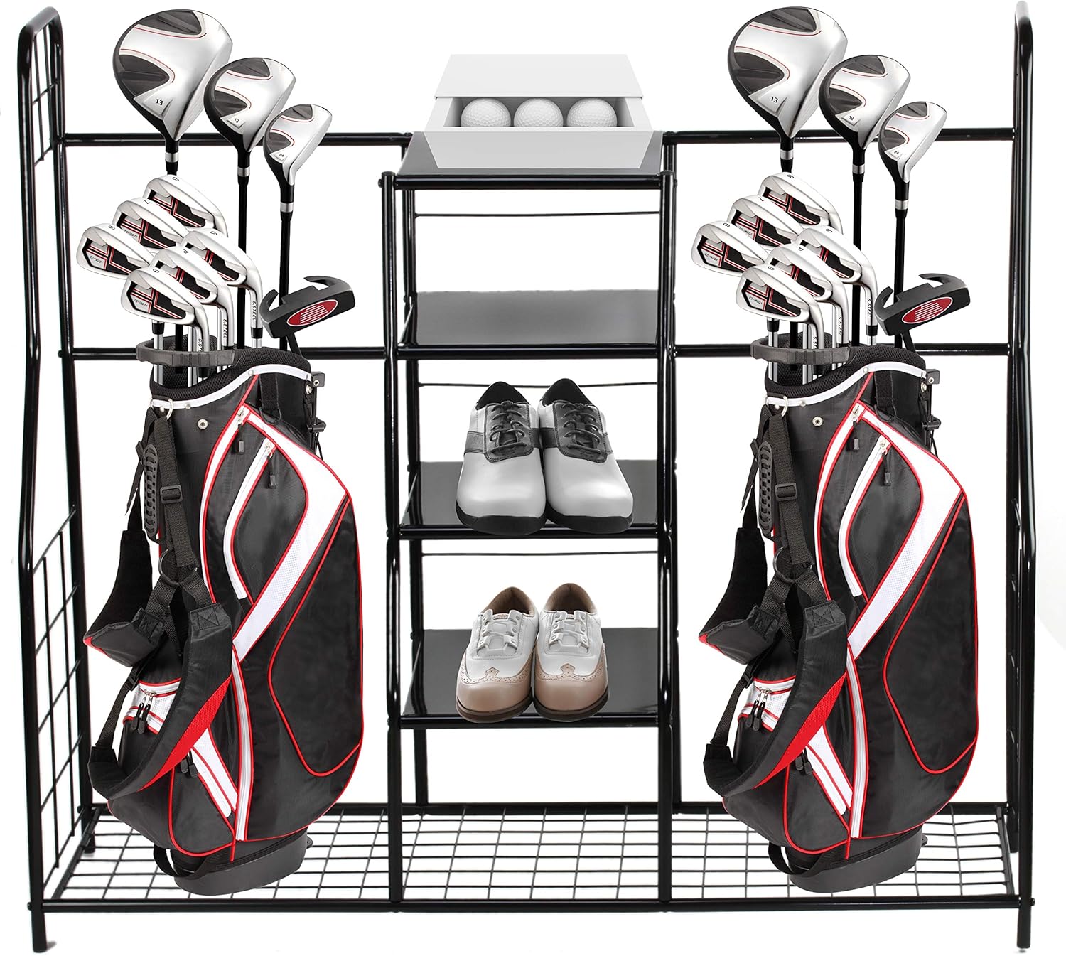 Home-it Extra Large Golf Bag Organizer - Declutter Your Golf Gear!