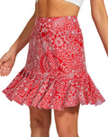 M MOTEEPI Golf Skirts for Women with Ruffle Hem and Pockets
