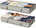 2-Pack Under Bed Storage Containers 6 in Tall - Low-Profile Organizers