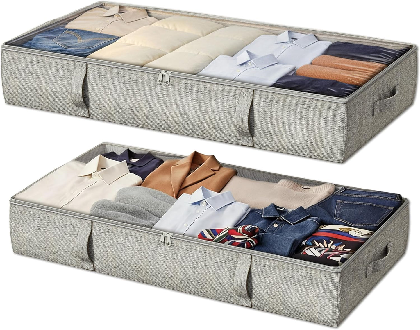 2-Pack Under Bed Storage Containers for Organized Living