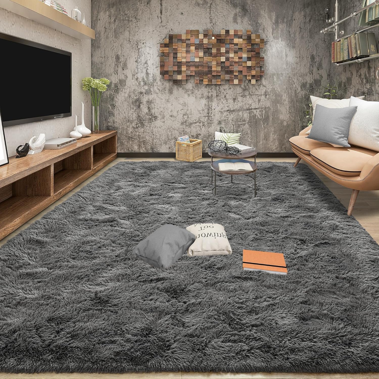 Tepook Fluffy Large Rugs for Living Room and Bedroom Decor