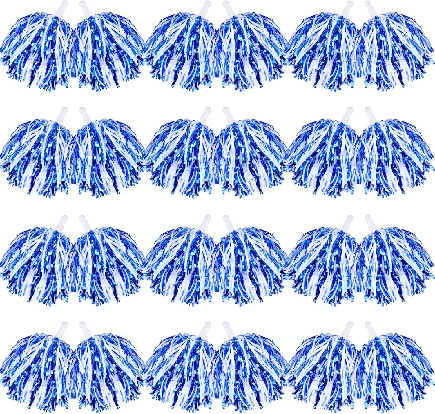 48 Pack Cheerleading Pom Poms Kit for Team Spirit Fun
