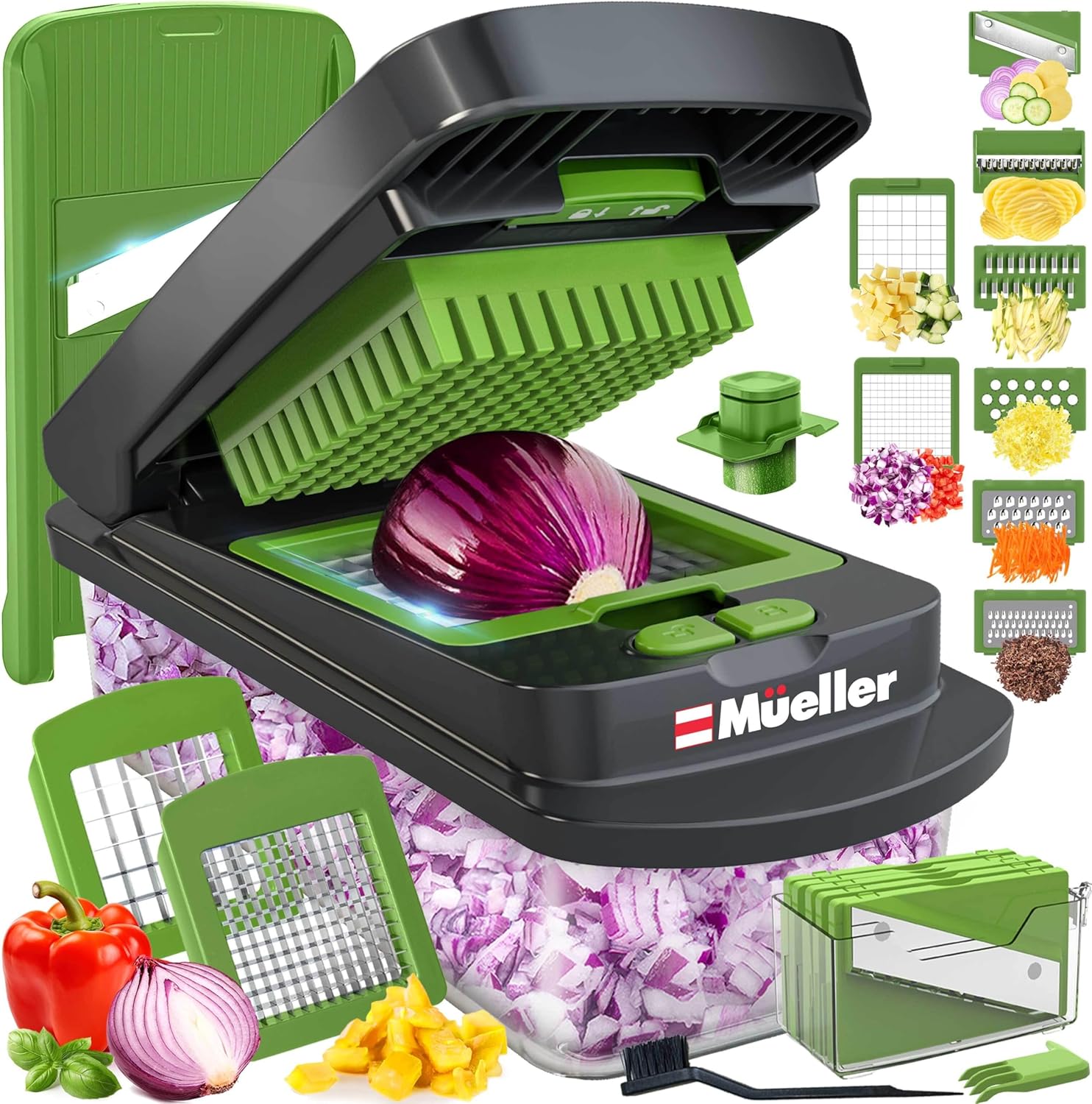 Mueller Pro-Series 10-in-1 Vegetable Chopper: Efficient Kitchen Tool