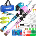 ODDSPRO Kids Fishing Pole Pink Telescopic Combo Kit - Beginner