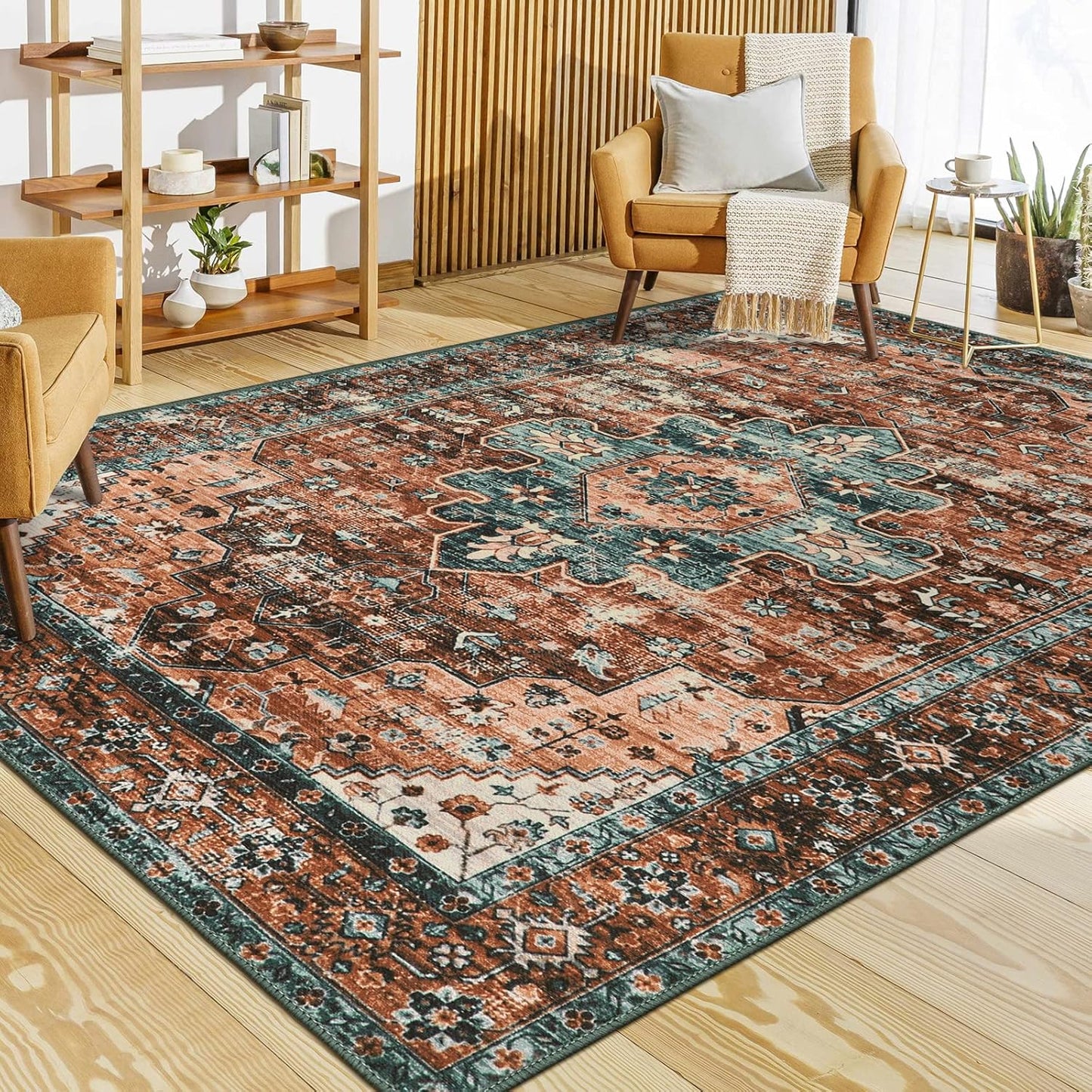 Moynesa Ultra-Thin Vintage Area Rug - Perfect for Any Space