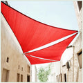 ColourTree 16 ft x 16 ft x 16 ft Red Triangle Sun Shade Sail - Heavy