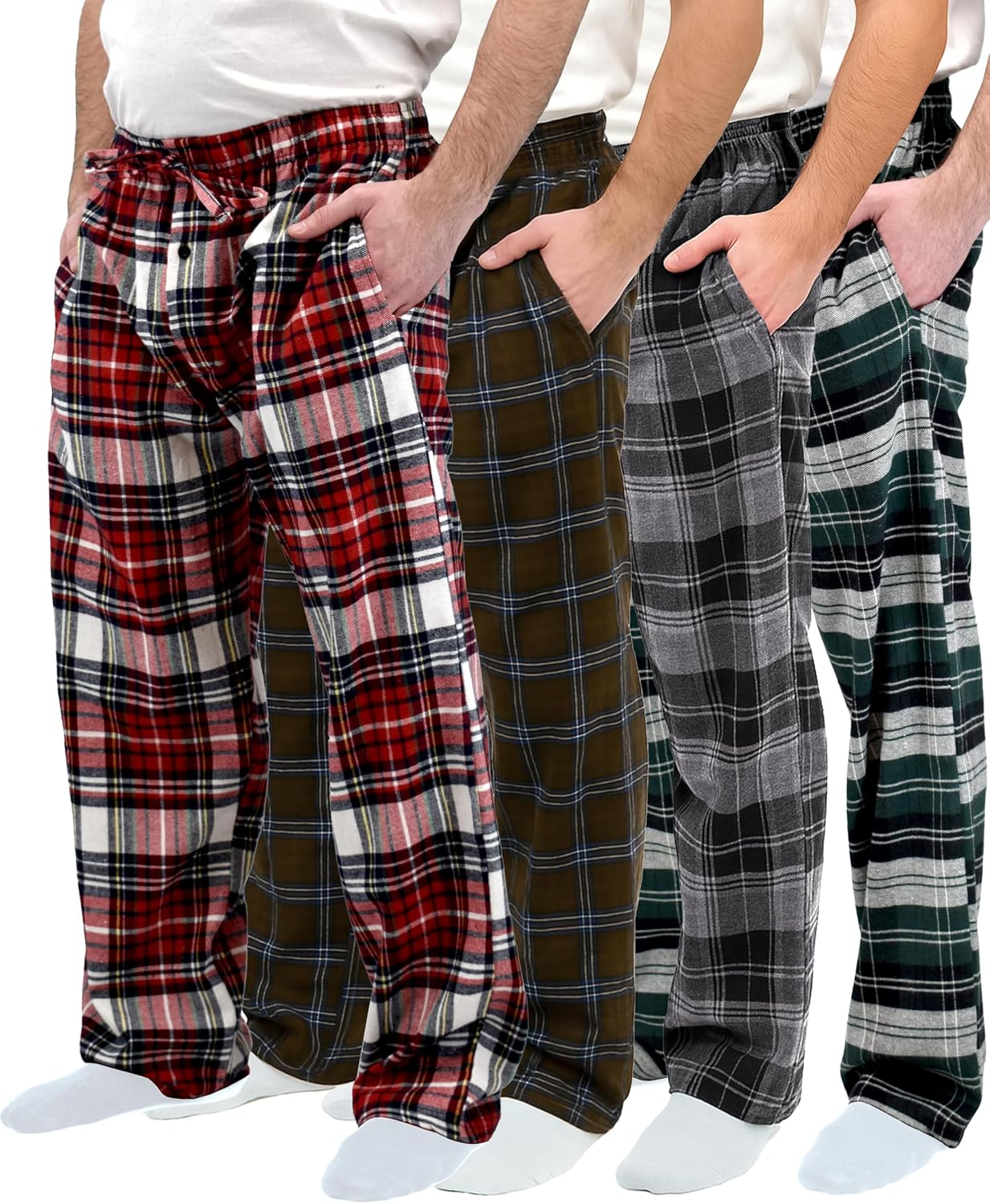 Andrew Scott Men's Flannel Pajama Lounge Pants for Comfort