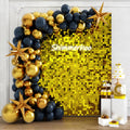 Shimmer Wall Backdrop 24pcs Sequin Panels - Pure Gold Party Backdrop