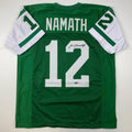Facsimile Autographed Joe Namath New York Green Reprint Jersey Men's