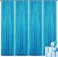 Turquoise Sequin Backdrop Curtain 4 Pieces 2ft x 8ft - Sparkling Event
