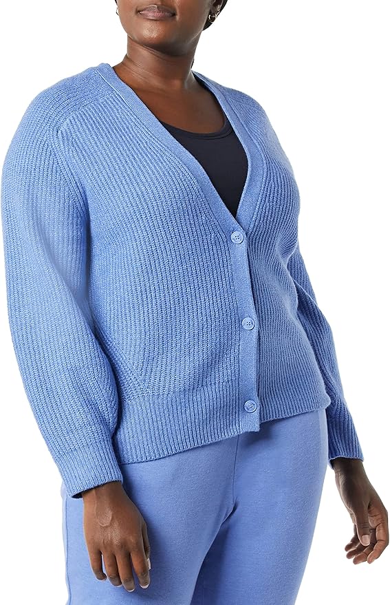 Soft Touch Ribbed Blouson Cardigan for Women - Cozy Comfort