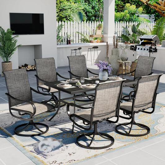 Sophia & William 7 Piece Outdoor Patio Dining Set for 6
