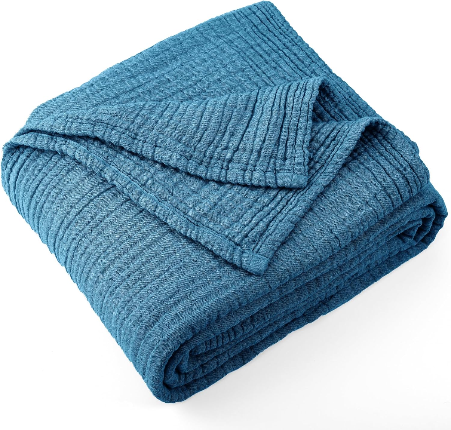 Cotton Muslin Throw Blanket for All Seasons - Soft & Lightweight