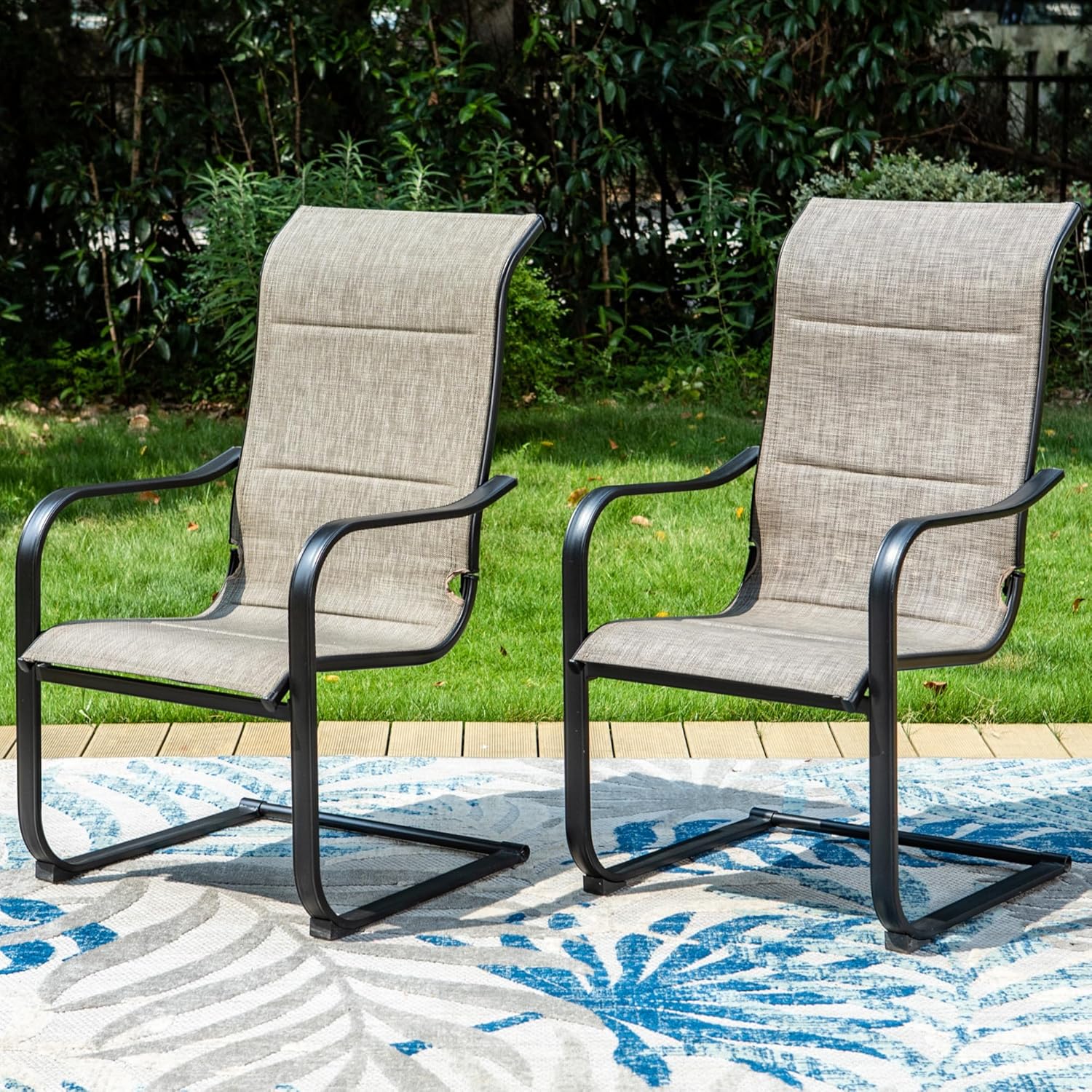 Sophia & William High Back Patio Dining Chairs for Comfort