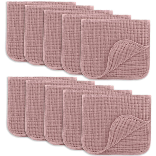 Ultra Absorbent 6-Layer Burp Cloths Set - Gentle & Soft for Baby Messes