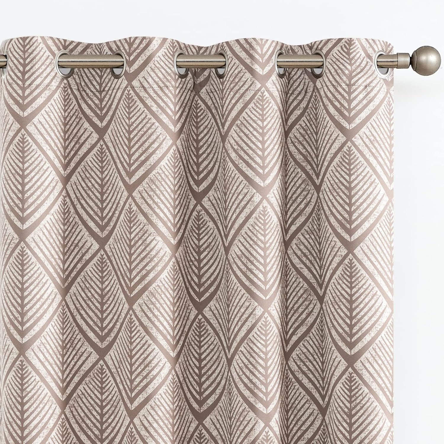 80% Blackout Curtains for Living Room with Geometric Patterns