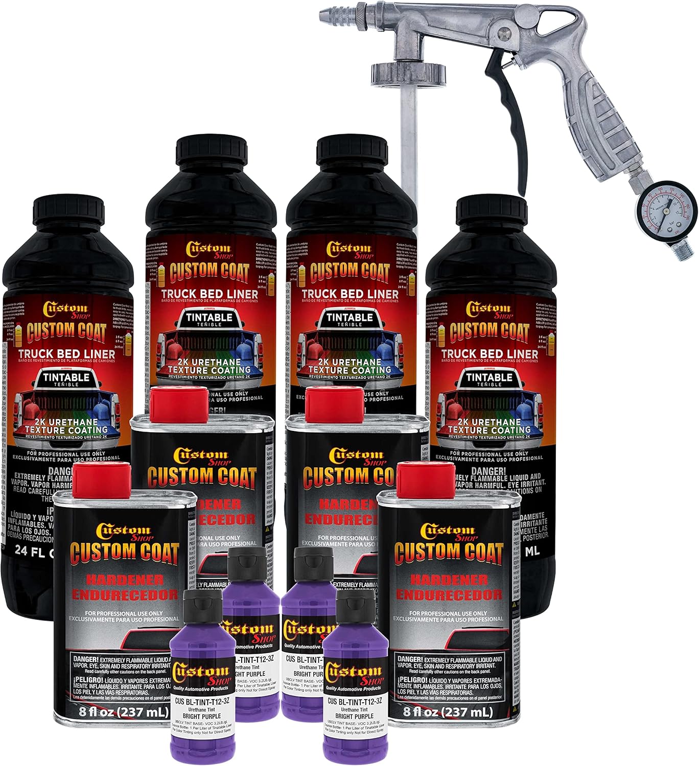 Custom Coat Bright Purple Truck Bed Liner Kit for Easy Application