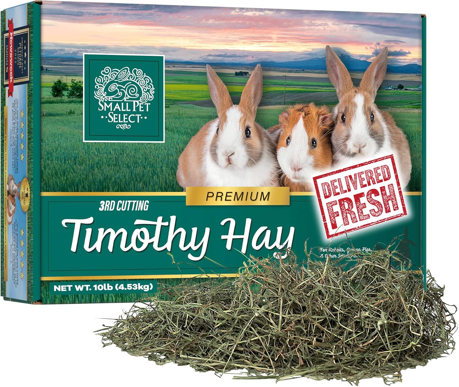 Super Soft Timothy Hay for Picky Eaters - 10 LB Box