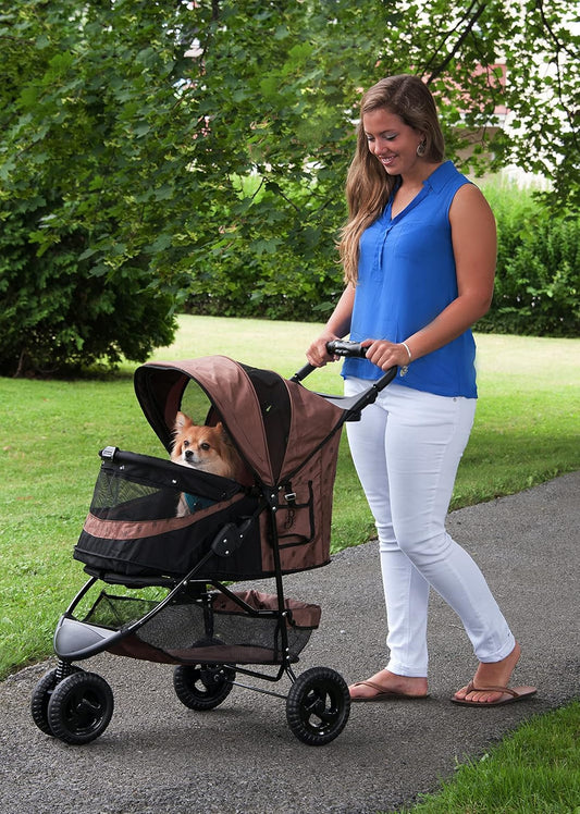 Pet Gear No-Zip Special Edition 3 Wheel Pet Stroller for Pets