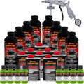 Custom Coat Lime Green 2 Gallon Spray-On Truck Bed Liner Kit - Durable