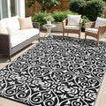 Outdoor Rug 8x10 ft Reversible Waterproof Patio Mat - Stylish RV Deck