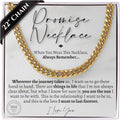 Love You This Much Promise Cuban Chain Necklace for Him - Sentimental