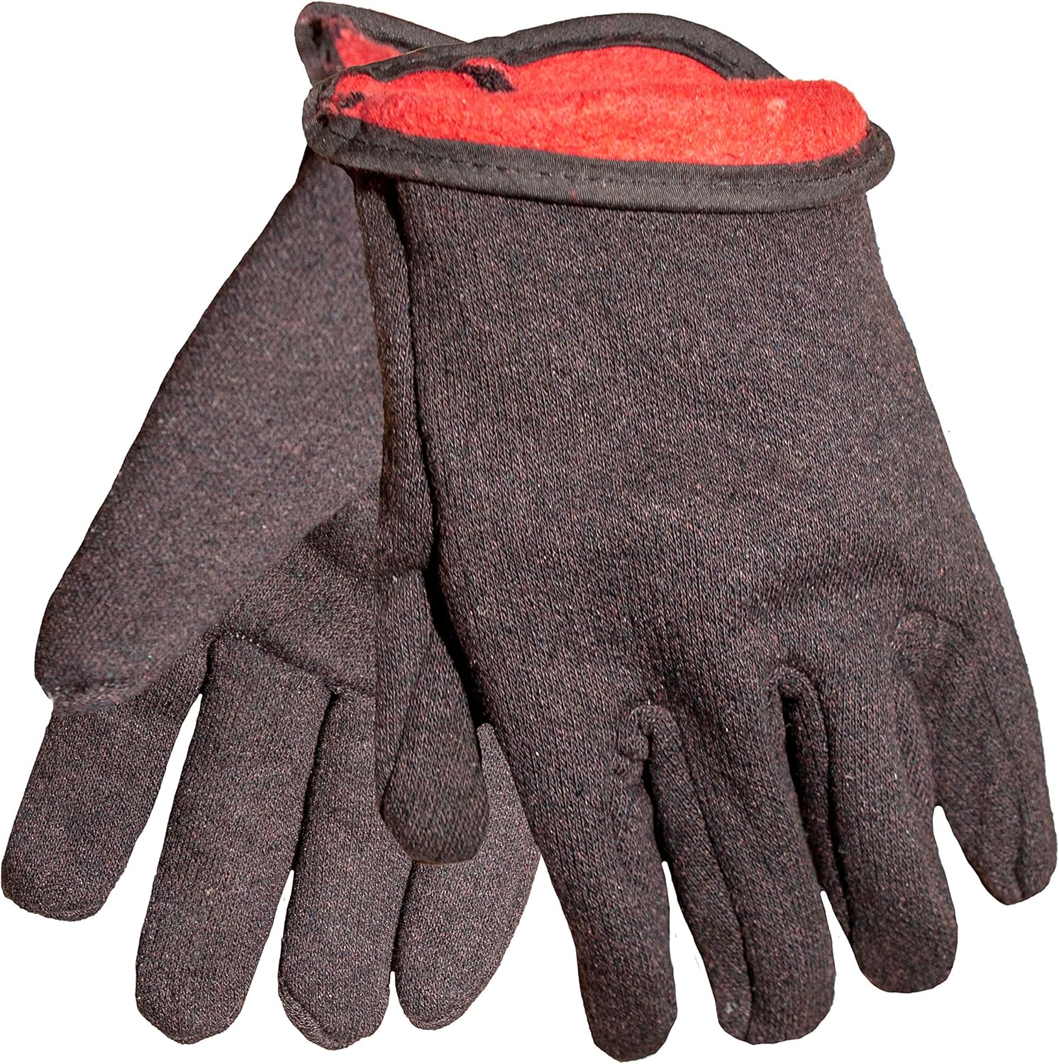 Cozy Red Fleece Lined Work Gloves