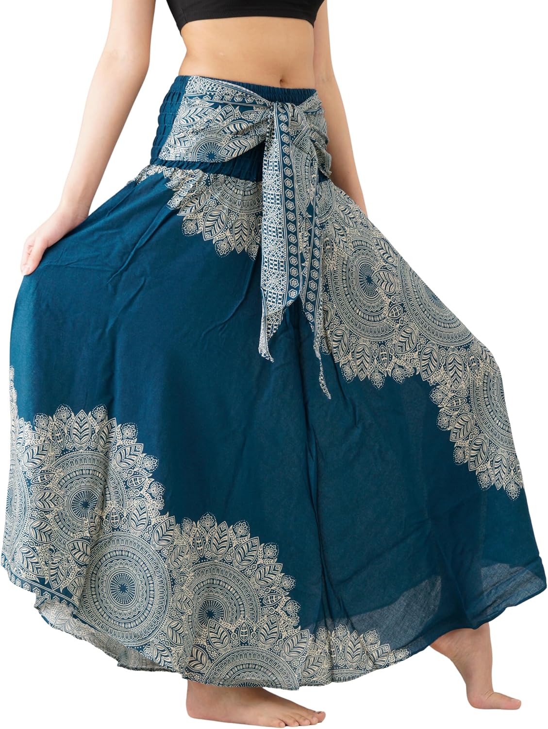 Long Maxi Boho Skirts for Women with Floral Print Style