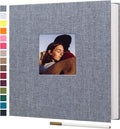potricher 13.2x12.8 in Linen Hardcover Self Adhesive Photo Album