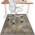 36x48 in Office Chair Mat for Hardwood Tile Floor - Washable Vintage