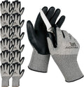 ACKTRA Level 5 Cut Resistant Safety WORK GLOVES, 12 pairs